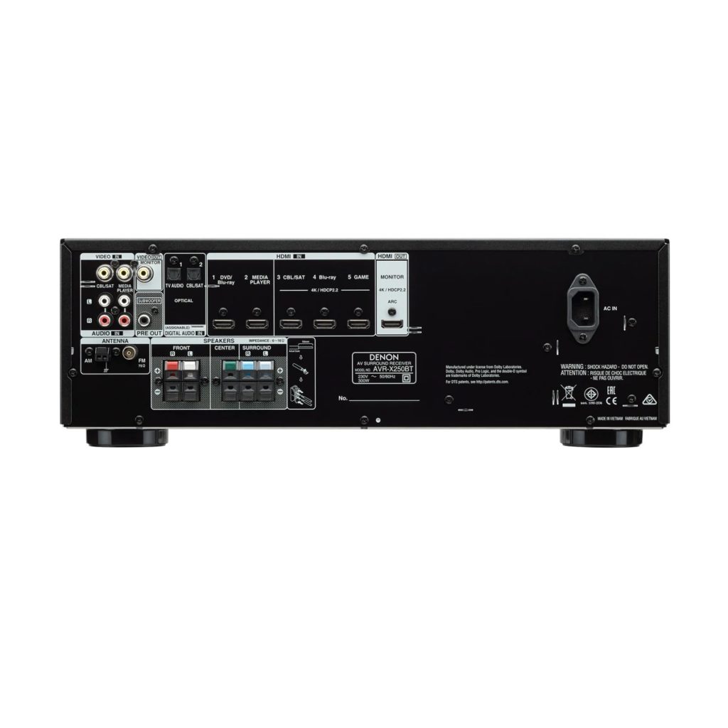 רסיבר ‏5.2 ‏ערוצים Denon AVR-X550BT דנון — תמונה 3