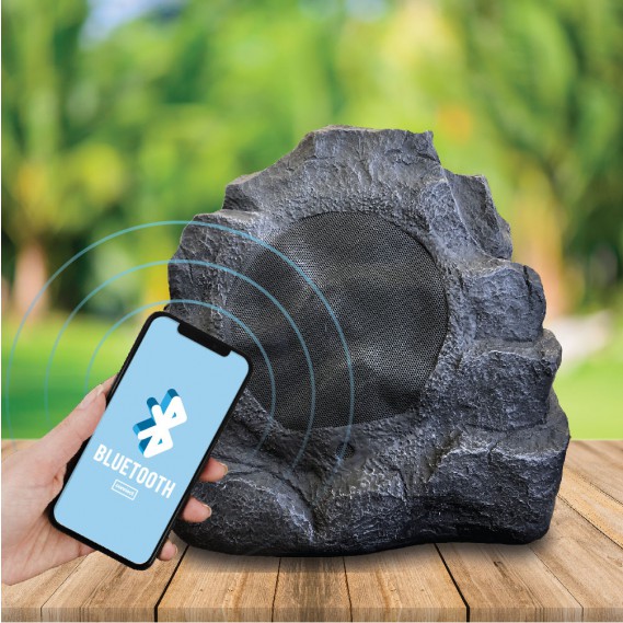 רמקולים לגינה בלוטוס דמוי סלע Pure Acoustics ROCK-185BT — תמונה 2