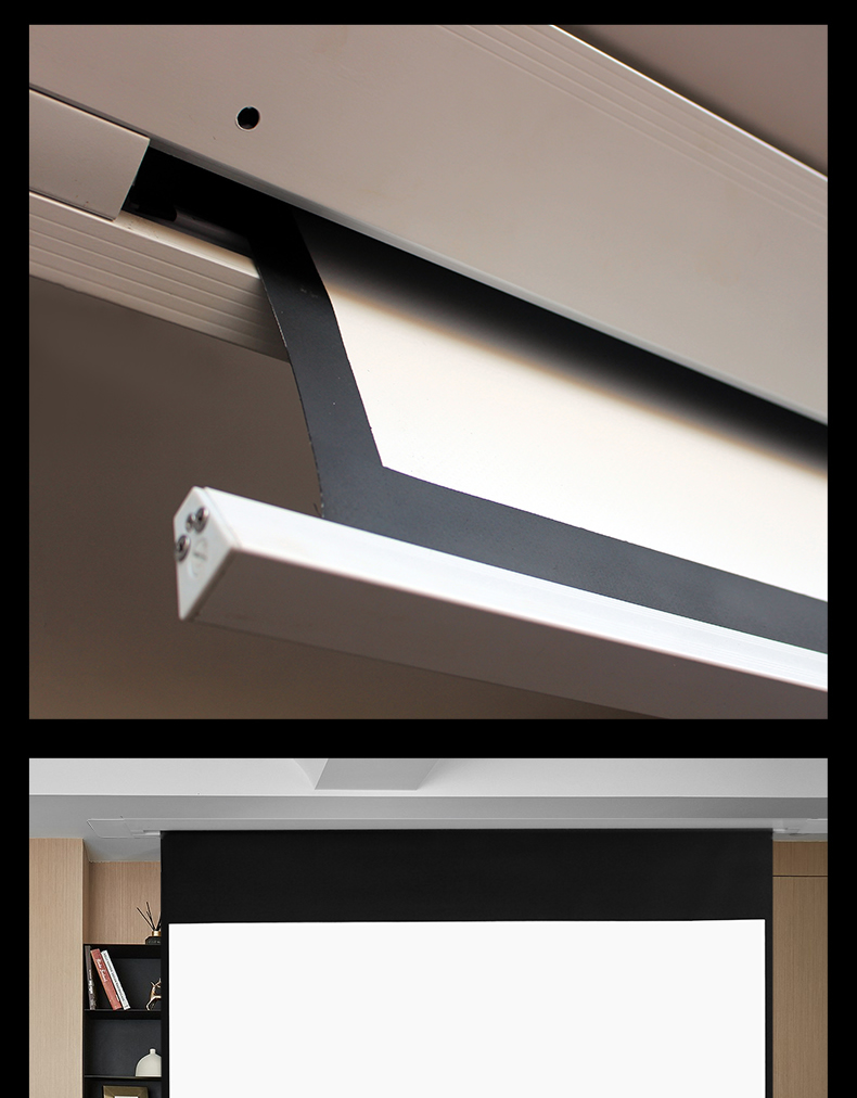 מסך הקרנה חשמלי שקוע תקרה 106" (16:9) Jeason Screen Blue-Diamond — תמונה 4