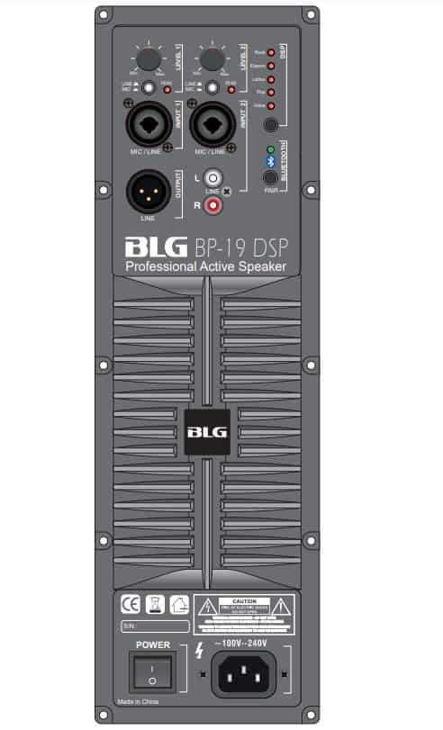 רמקול מוגבר BLG AUDIO BP19-15A38D 1600W — תמונה 4