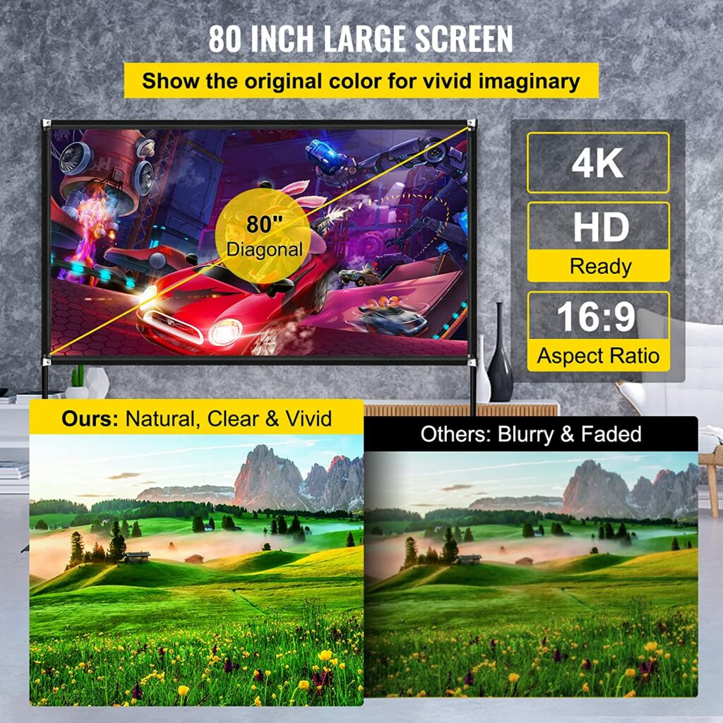 מסך הקרנה נייד מתקפל בגודל 120" Jeason Screen — תמונה 3