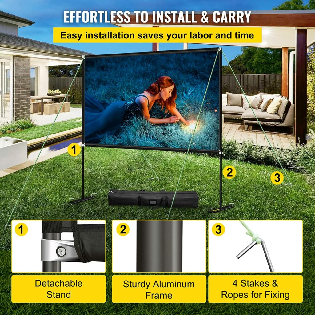 מסך הקרנה נייד מתקפל בגודל 120" Jeason Screen — תמונה 5