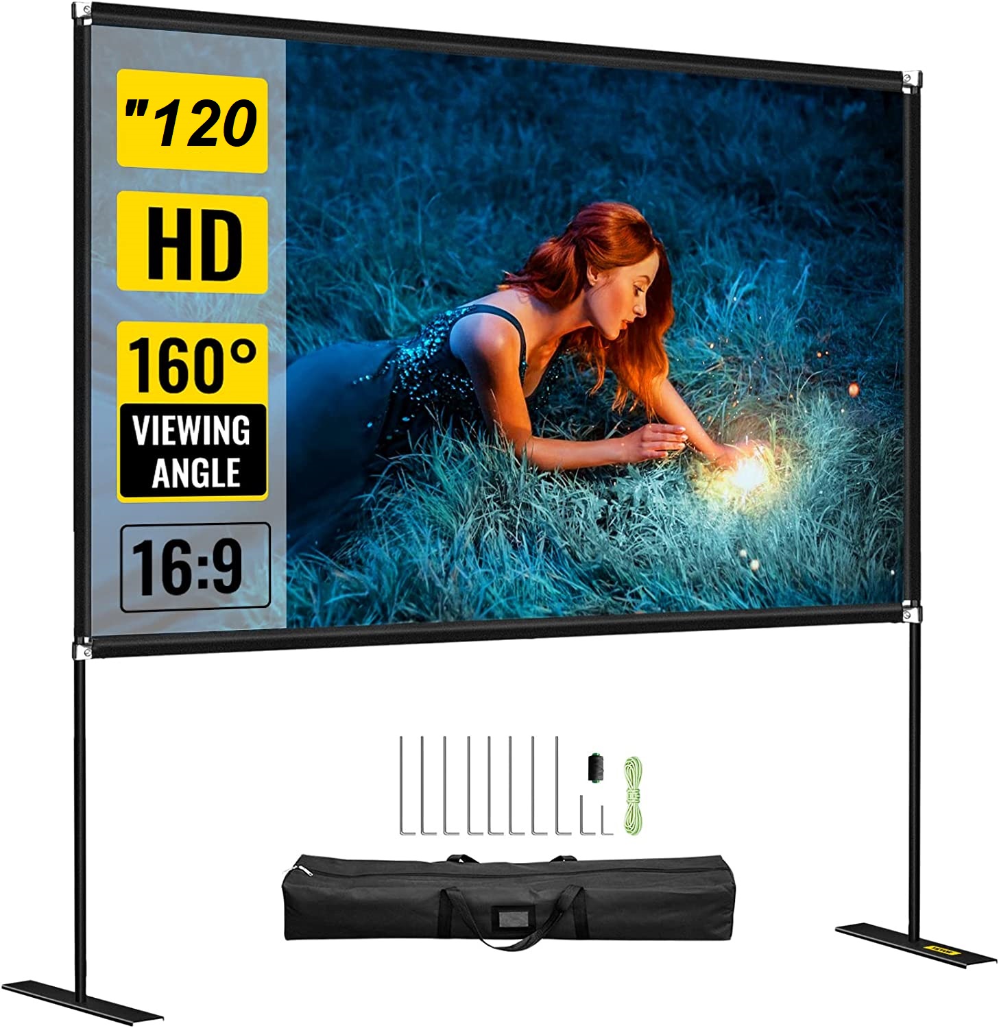 מסך הקרנה נייד מתקפל בגודל 120" Jeason Screen