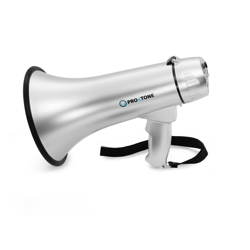 מגאפון מקצועי ProXtone 25W כולל הקלטה