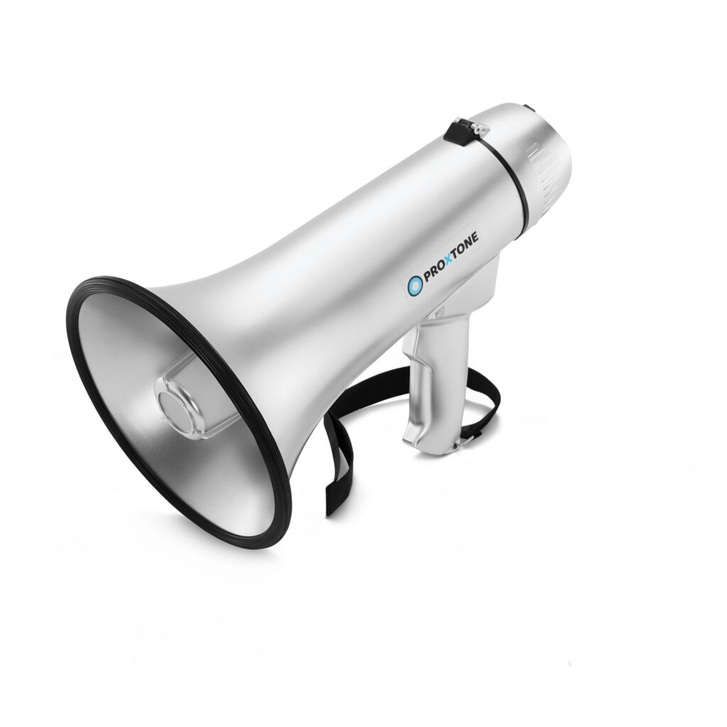 מגאפון מקצועי ProXtone 25W כולל הקלטה — תמונה 2