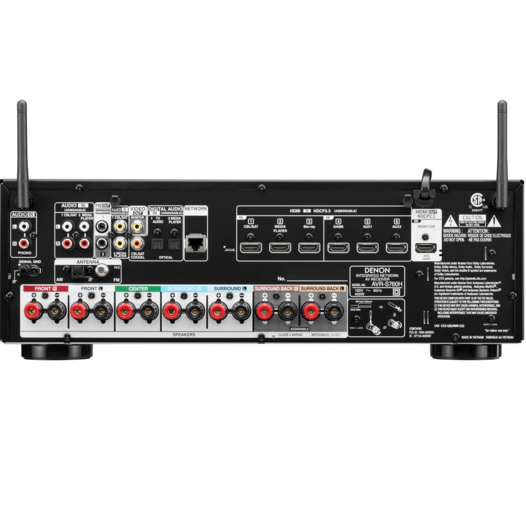 רסיבר Denon AVR-S760H דנון — תמונה 2