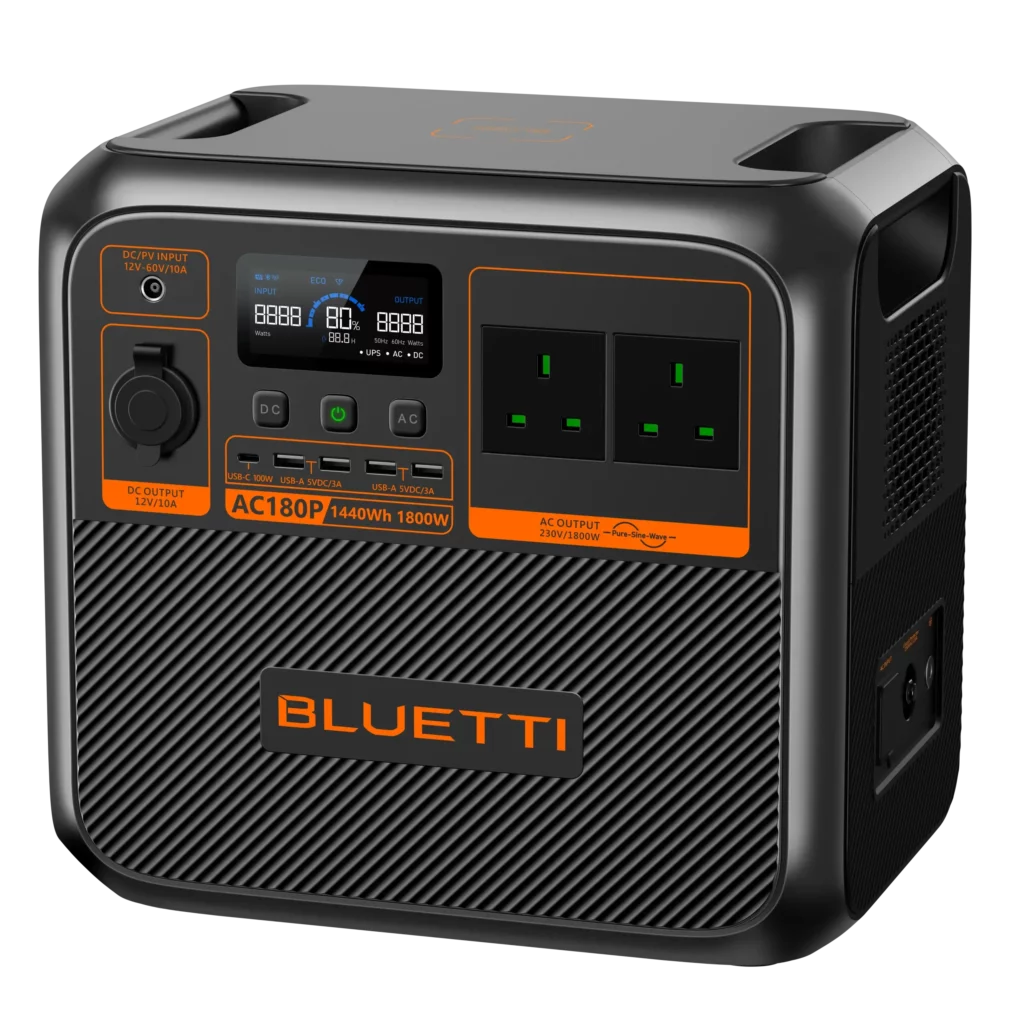 גנרטור חשמלי סולארי BLUETTI AC180P | 1800W | 1440Wh — תמונה 3
