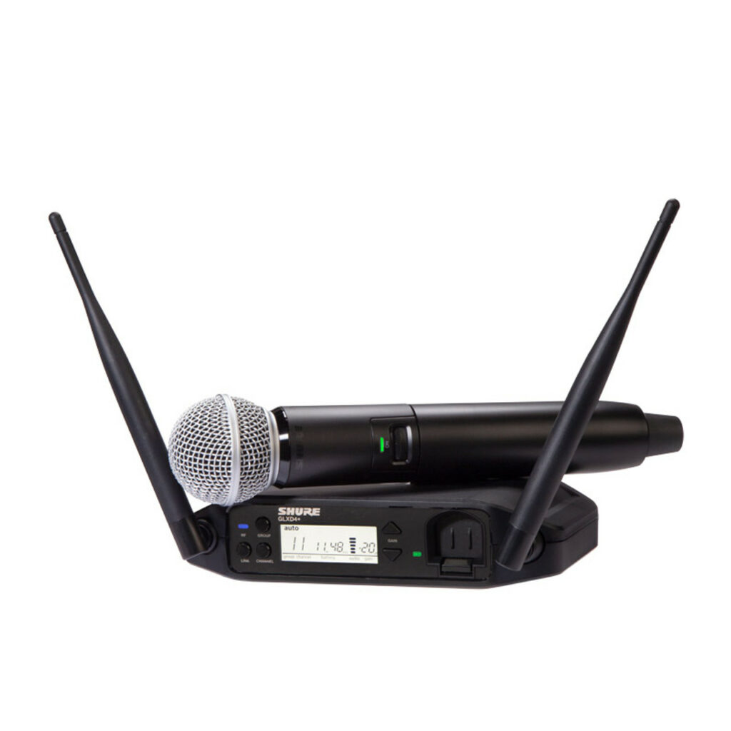 מיקרופון אלחוטי Shure +GLXD4 (SM58) - במלאי !