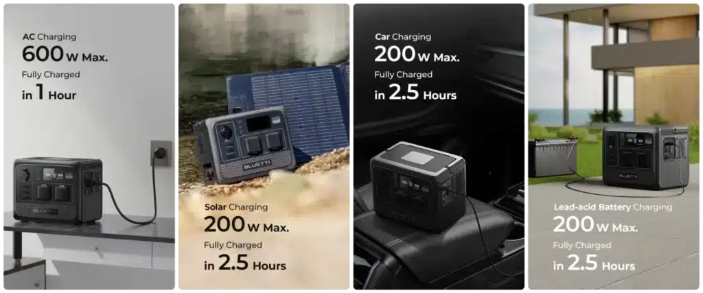 גנרטור סולארי חשמלי BLUETTI AC60P Portable Power Station | 600W 504Wh — תמונה 3