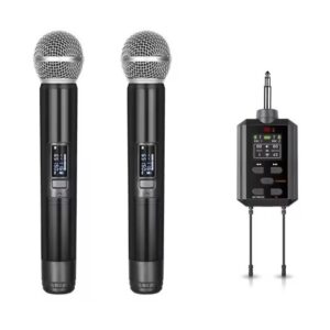 זוג מיקרופונים אלחוטיים מבית TRX Audio Airline 5 + אקו + רסיבר נטען