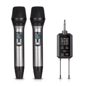 זוג מיקרופונים אלחוטיים מבית TRX Audio Airline 3 + אקו + רסיבר נטען