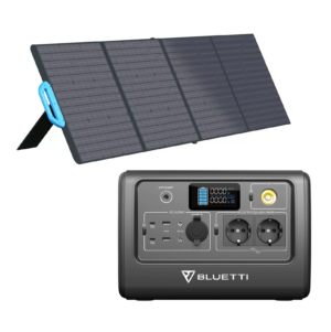 קיט BLUETTI Peak 1000 הכוללת : תחנת כח ניידת 1000W + פאנל סולארי 150W