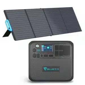 קיט BLUETTI Peak 2200 הכוללת : תחנת כח ניידת 2200W + פאנל סולארי 200W