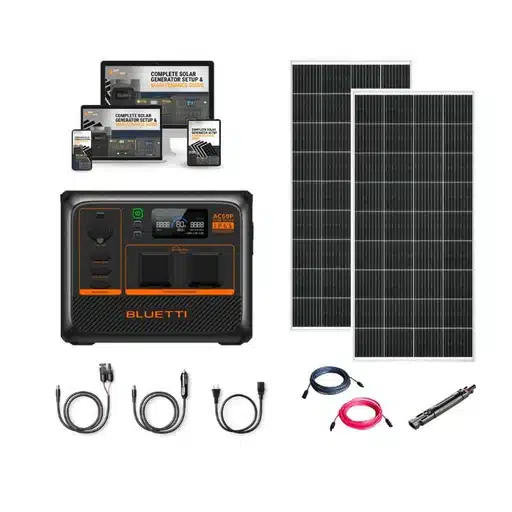 קיט BLUETTI Peak 1800 הכוללת : תחנת כח ניידת 1800W + פאנל סולארי 200W — תמונה 2