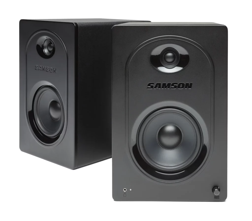 זוג מוניטורים לאולפן SAMSON MediaOne M50 Powered Studio Monitor — תמונה 4