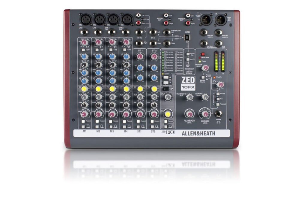 מיקסר אומנים Allen & Heath ZED-10FX
