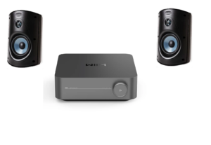 חבילת סאונד לגינה | Polk Audio ATRIUM6  שחור +  מגבר WIIM AMP