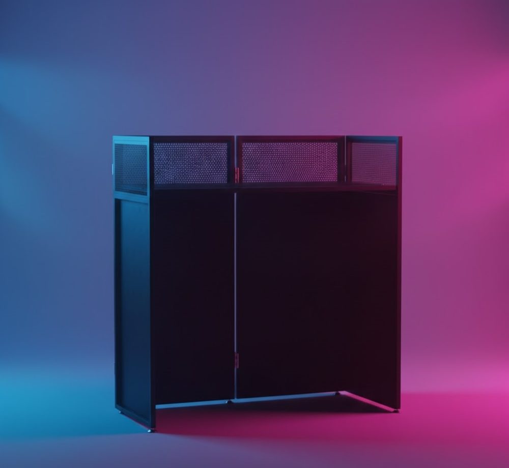עמדת DJ מתקפלת Kapler Pavilion X (שחור+לבן) — תמונה 4