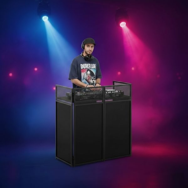 עמדת DJ מתקפלת Kapler Pavilion X (שחור+לבן)