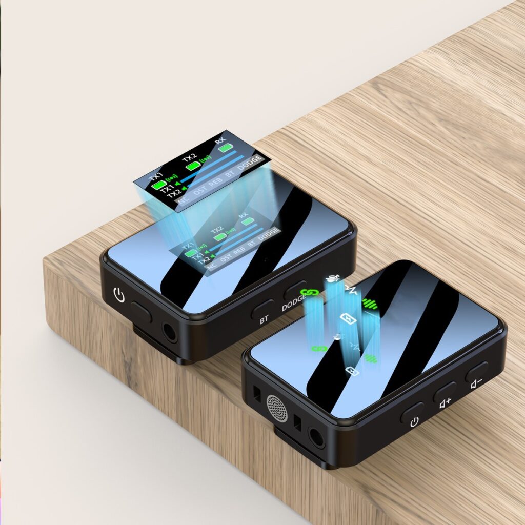 מיקרופון אלחוטי מקצועי לסמארטפון FLX X1 Pro — תמונה 6