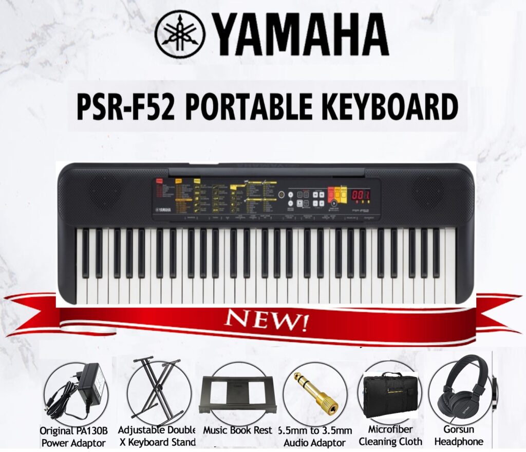 חבילת נגינה Yamaha PSR F52 למתחילים !