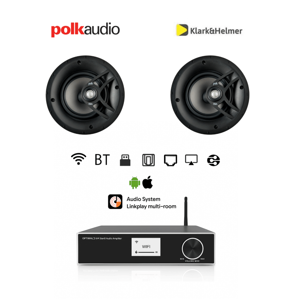 מערכת רמקולים שקועים בייסיק V60 Polk Audio