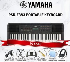 חבילת נגינה Yamaha PSR E383 למתחילים !