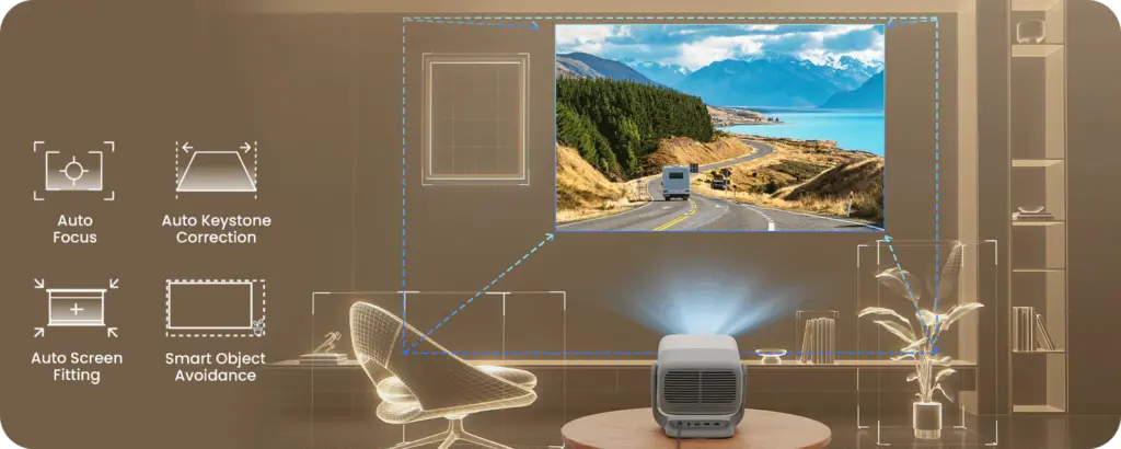 מקרן לייזר חכם JMGO N3-J93 4K Tri-laser — תמונה 8