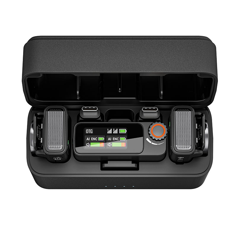 סט מיקרופונים אלחוטיים מקצועיים X4 Pro מבית FLX — תמונה 3