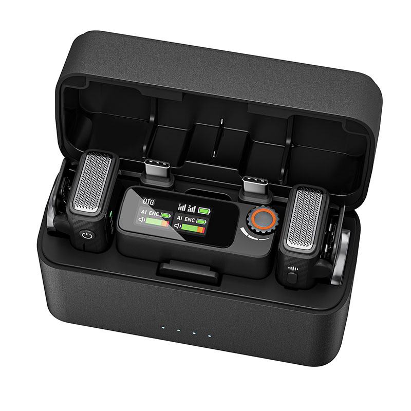 סט מיקרופונים אלחוטיים מקצועיים X4 Pro מבית FLX — תמונה 2