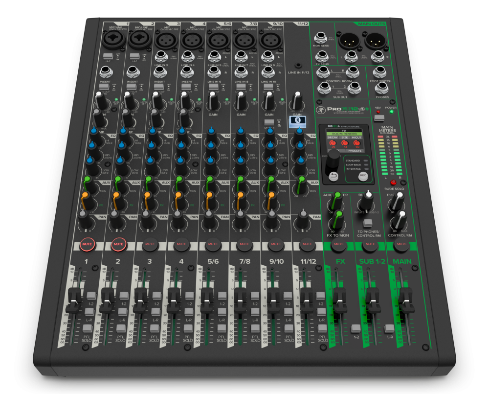 מיקסר אומנים +Mackie ProFX12v3