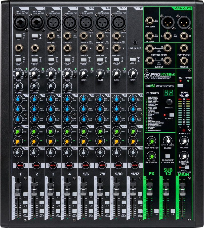 מיקסר אומנים +Mackie ProFX12v3 — תמונה 6