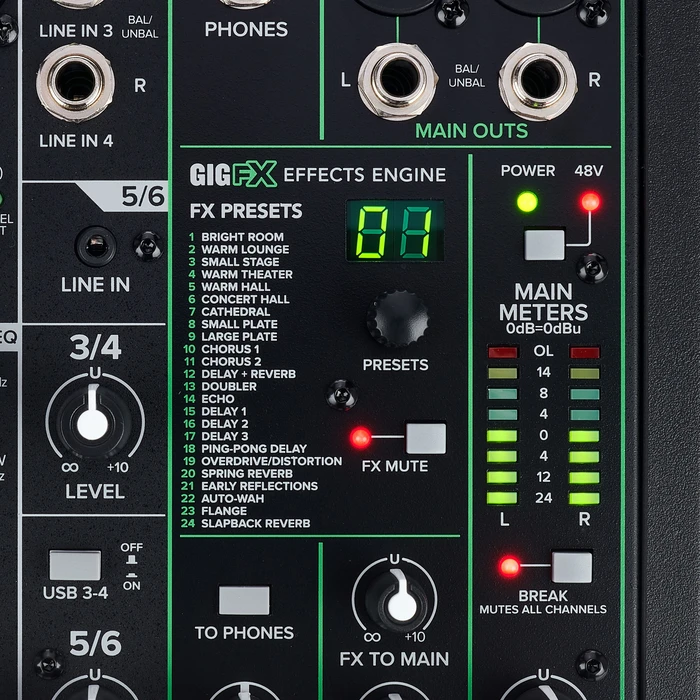 מיקסר אומנים +Mackie ProFX6v3 — תמונה 6