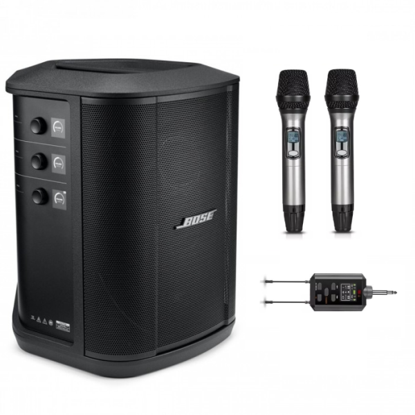חבילה: בידורית רמקול נייד Bose S1 Pro+ Plus + זוג מיקרופונים אלחוטיים Airline-3