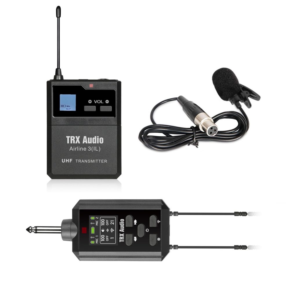מיקרופון דש אלחוטי TRX Audio Airline-3 + רסיבר נטען