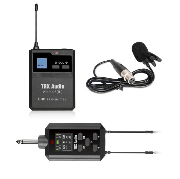 מיקרופון דש אלחוטי TRX Audio Airline-3 + רסיבר נטען
