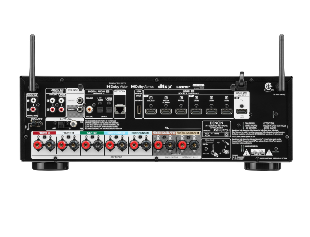 רסיבר Denon AVR-S770H — תמונה 3